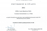 Certifikaty rok 2012