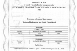 Certifikaty rok 2016